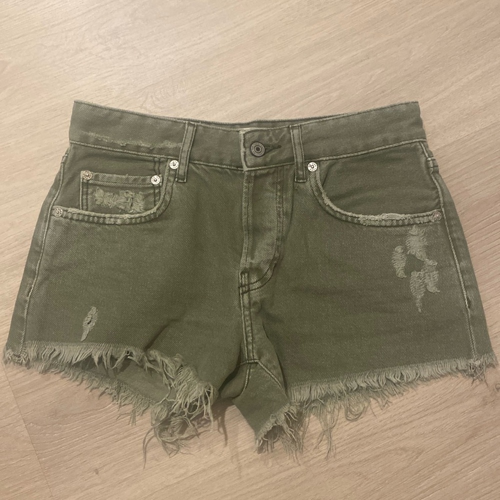 We The Free Olive Jean Shorts